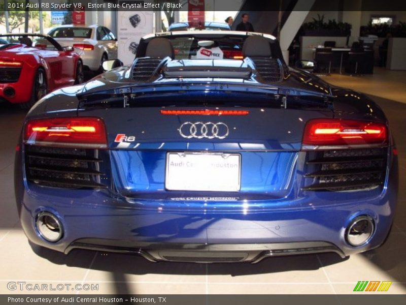 Estoril Blue Crystal Effect / Black 2014 Audi R8 Spyder V8
