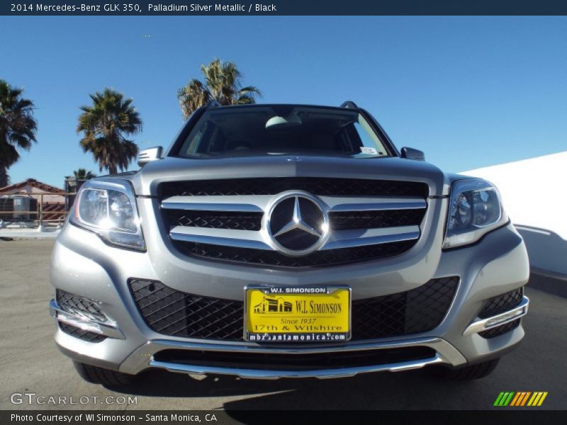 Palladium Silver Metallic / Black 2014 Mercedes-Benz GLK 350