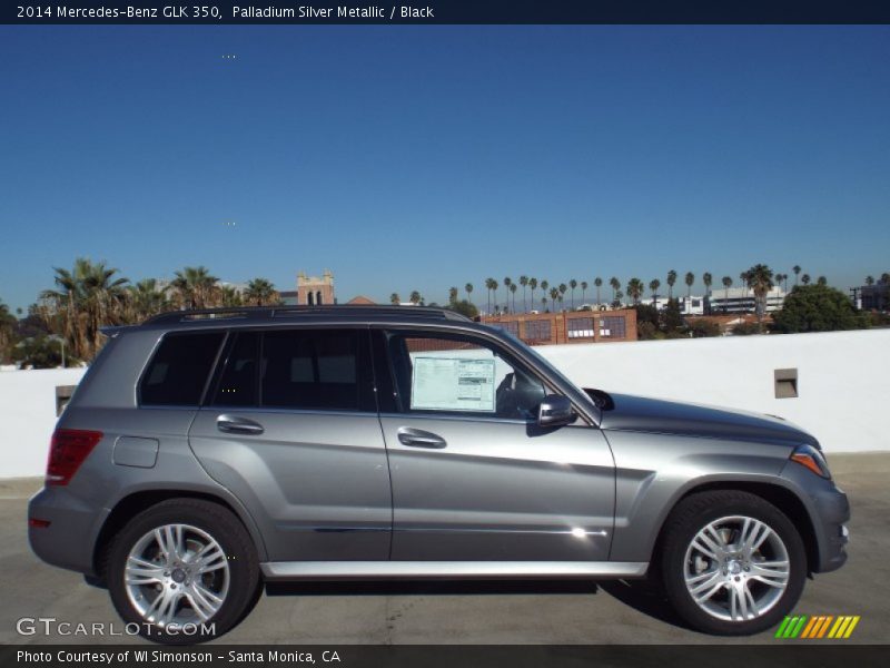 Palladium Silver Metallic / Black 2014 Mercedes-Benz GLK 350