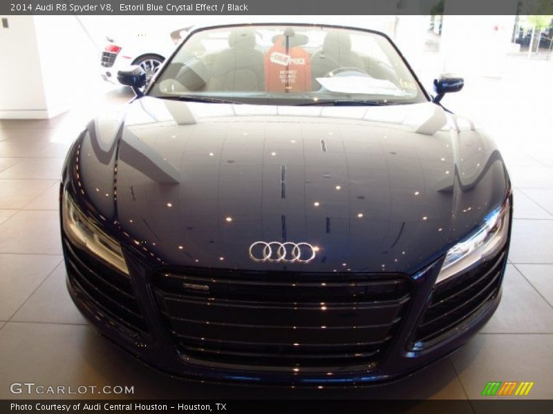 Estoril Blue Crystal Effect / Black 2014 Audi R8 Spyder V8