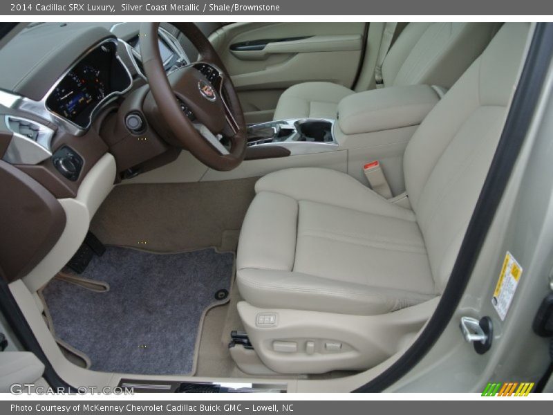 Silver Coast Metallic / Shale/Brownstone 2014 Cadillac SRX Luxury