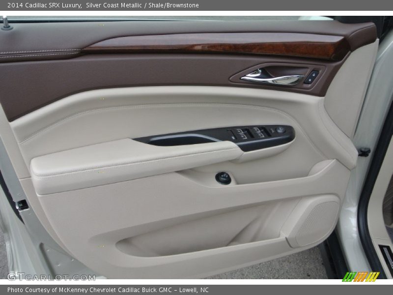 Silver Coast Metallic / Shale/Brownstone 2014 Cadillac SRX Luxury