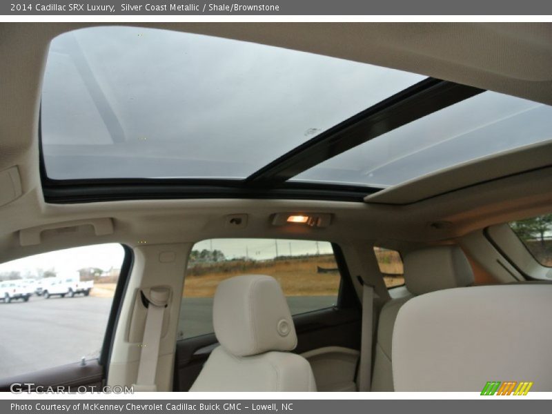 Silver Coast Metallic / Shale/Brownstone 2014 Cadillac SRX Luxury