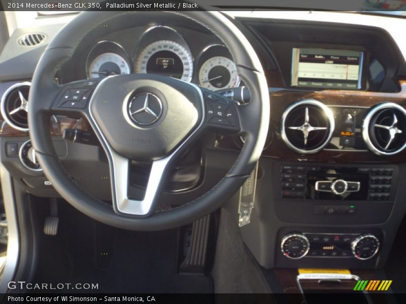 Palladium Silver Metallic / Black 2014 Mercedes-Benz GLK 350