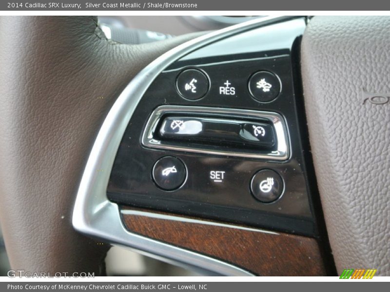 Silver Coast Metallic / Shale/Brownstone 2014 Cadillac SRX Luxury