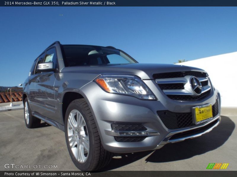 Palladium Silver Metallic / Black 2014 Mercedes-Benz GLK 350