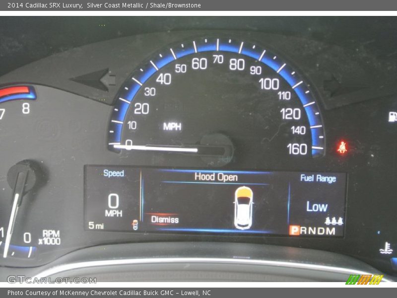 Silver Coast Metallic / Shale/Brownstone 2014 Cadillac SRX Luxury
