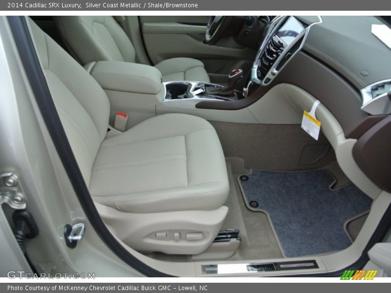 Silver Coast Metallic / Shale/Brownstone 2014 Cadillac SRX Luxury