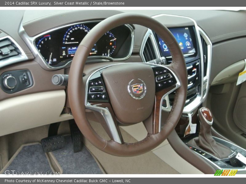 Silver Coast Metallic / Shale/Brownstone 2014 Cadillac SRX Luxury