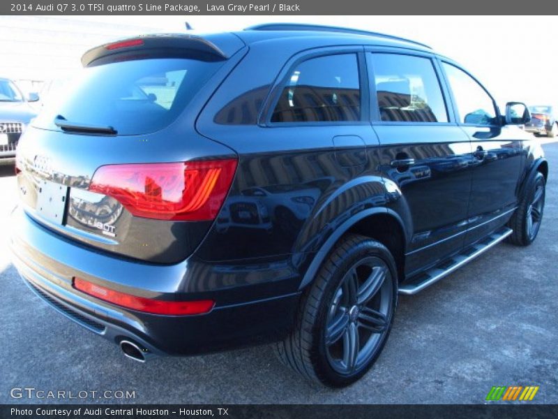 Lava Gray Pearl / Black 2014 Audi Q7 3.0 TFSI quattro S Line Package