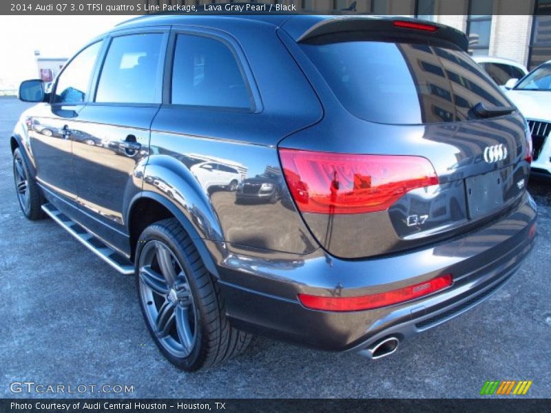 Lava Gray Pearl / Black 2014 Audi Q7 3.0 TFSI quattro S Line Package