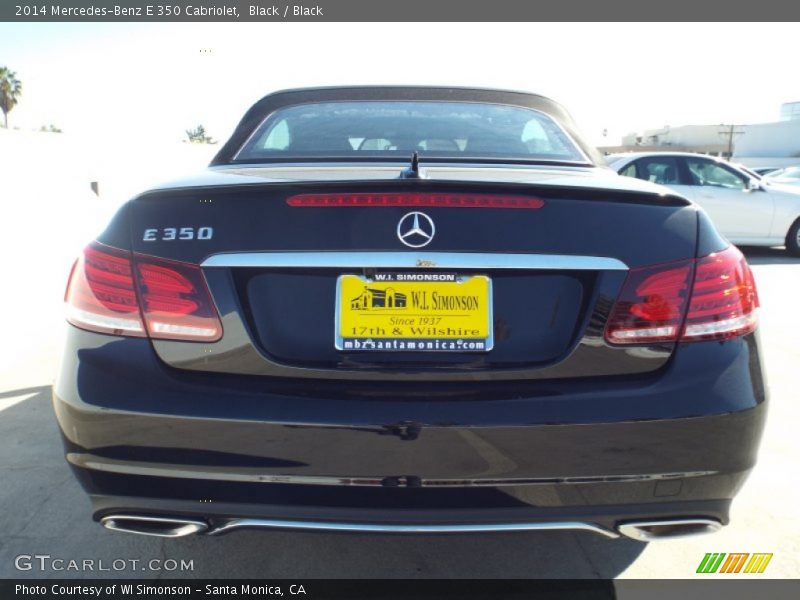 Black / Black 2014 Mercedes-Benz E 350 Cabriolet