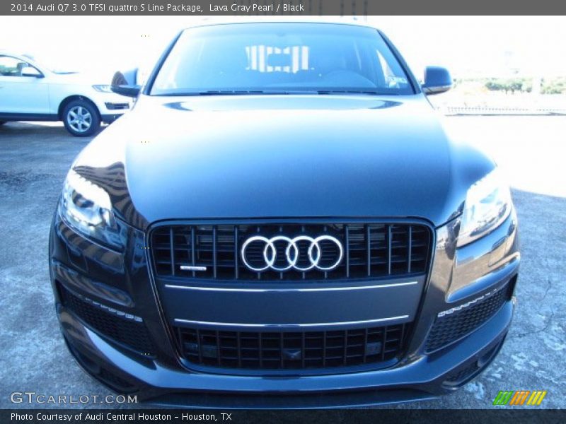 Lava Gray Pearl / Black 2014 Audi Q7 3.0 TFSI quattro S Line Package