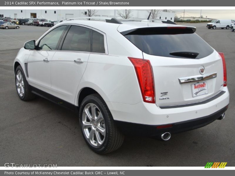Platinum Ice Tricoat / Shale/Brownstone 2014 Cadillac SRX Performance