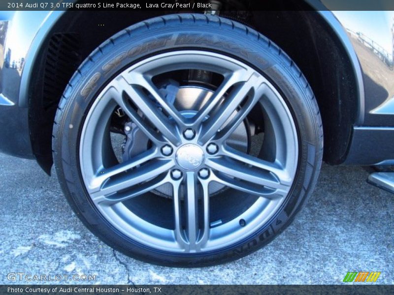 Lava Gray Pearl / Black 2014 Audi Q7 3.0 TFSI quattro S Line Package