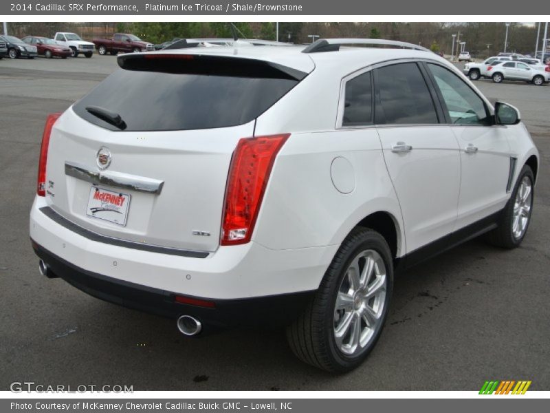 Platinum Ice Tricoat / Shale/Brownstone 2014 Cadillac SRX Performance