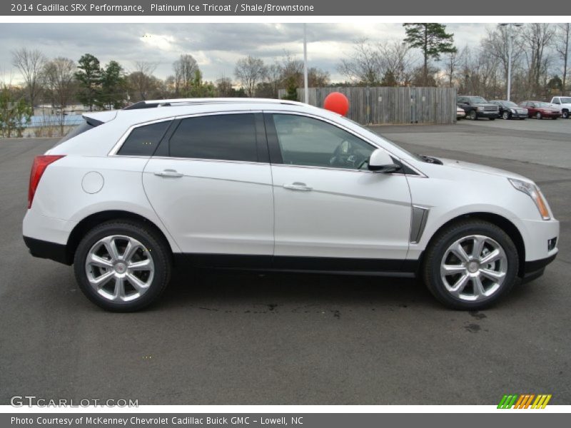 Platinum Ice Tricoat / Shale/Brownstone 2014 Cadillac SRX Performance