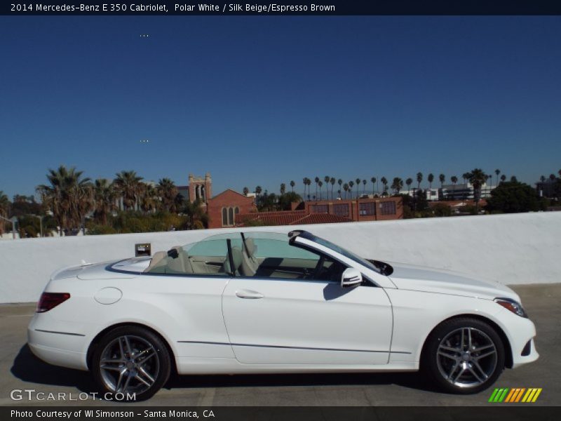 Polar White / Silk Beige/Espresso Brown 2014 Mercedes-Benz E 350 Cabriolet