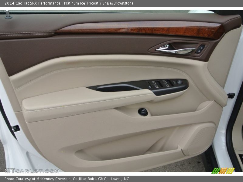 Platinum Ice Tricoat / Shale/Brownstone 2014 Cadillac SRX Performance