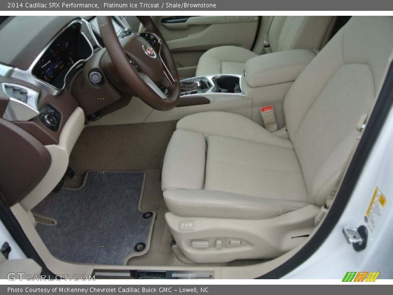 Platinum Ice Tricoat / Shale/Brownstone 2014 Cadillac SRX Performance