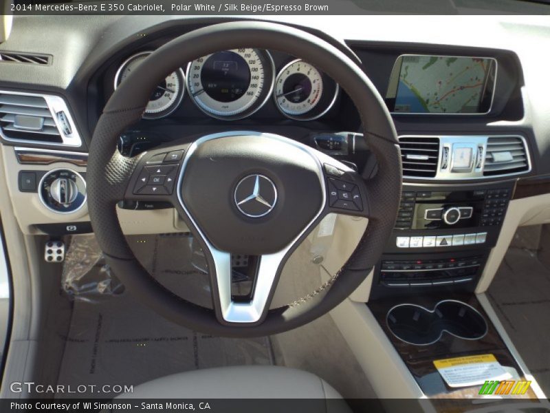 Polar White / Silk Beige/Espresso Brown 2014 Mercedes-Benz E 350 Cabriolet