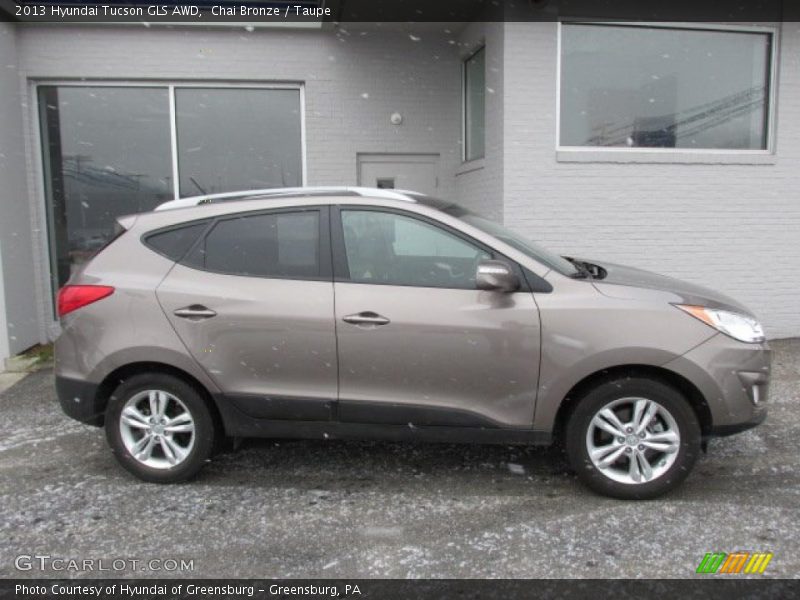 Chai Bronze / Taupe 2013 Hyundai Tucson GLS AWD