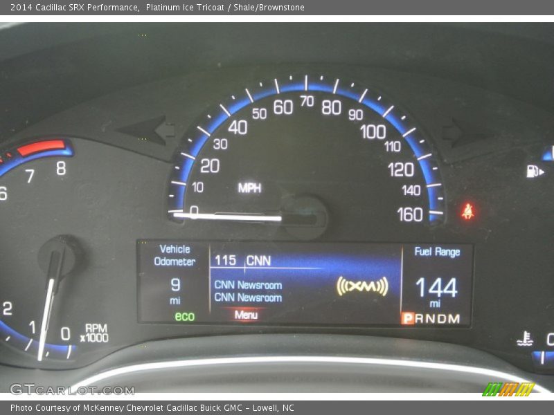 Platinum Ice Tricoat / Shale/Brownstone 2014 Cadillac SRX Performance