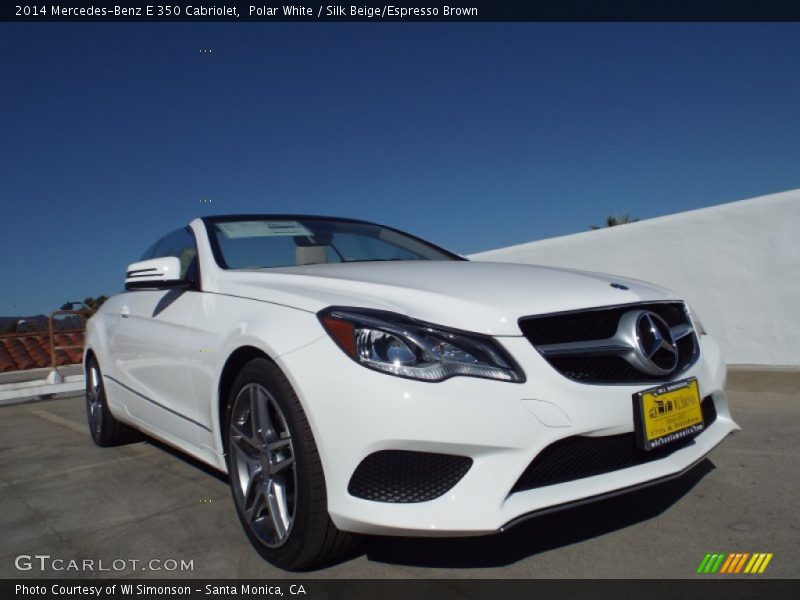 Polar White / Silk Beige/Espresso Brown 2014 Mercedes-Benz E 350 Cabriolet