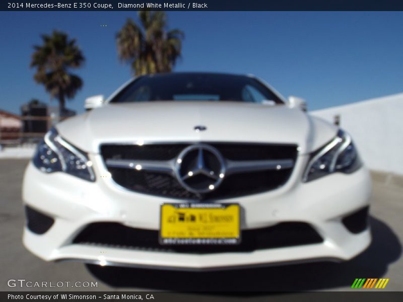 Diamond White Metallic / Black 2014 Mercedes-Benz E 350 Coupe