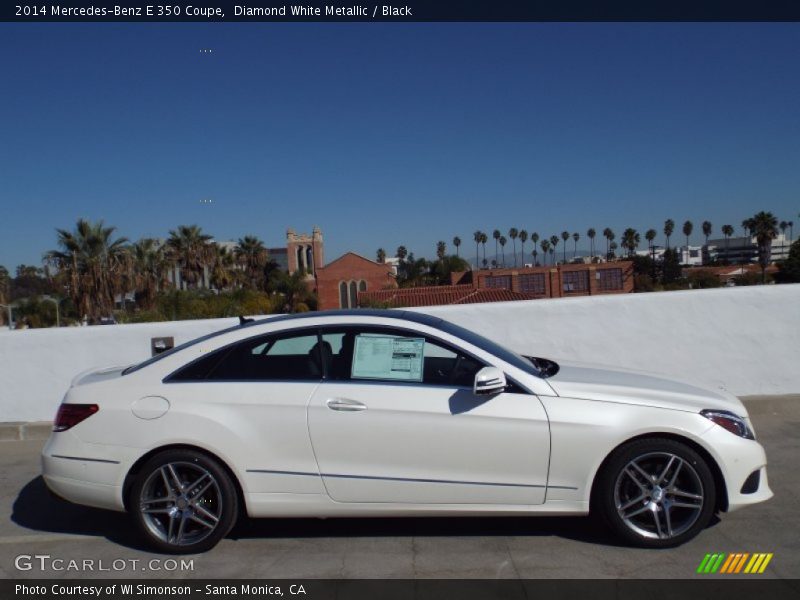 Diamond White Metallic / Black 2014 Mercedes-Benz E 350 Coupe