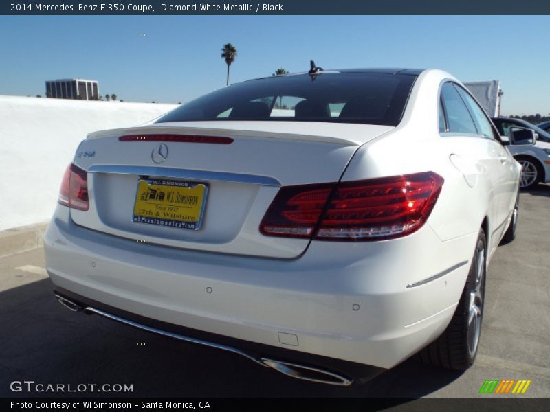 Diamond White Metallic / Black 2014 Mercedes-Benz E 350 Coupe