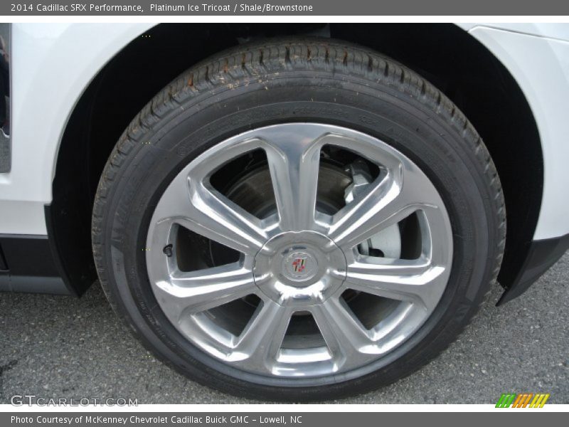 Platinum Ice Tricoat / Shale/Brownstone 2014 Cadillac SRX Performance