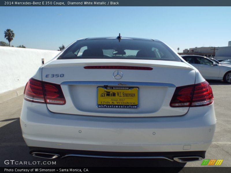 Diamond White Metallic / Black 2014 Mercedes-Benz E 350 Coupe