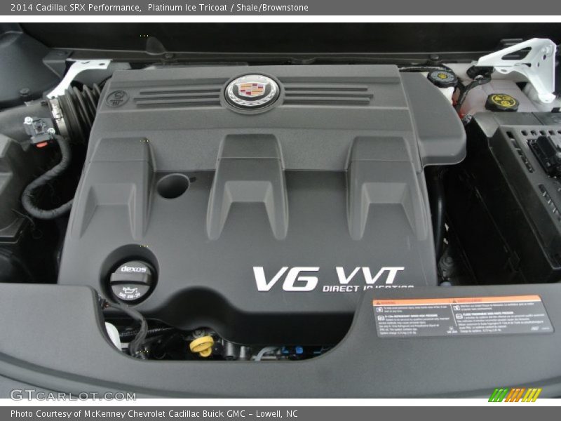 Platinum Ice Tricoat / Shale/Brownstone 2014 Cadillac SRX Performance