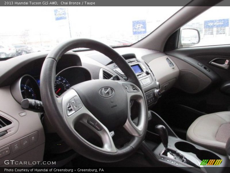 Chai Bronze / Taupe 2013 Hyundai Tucson GLS AWD