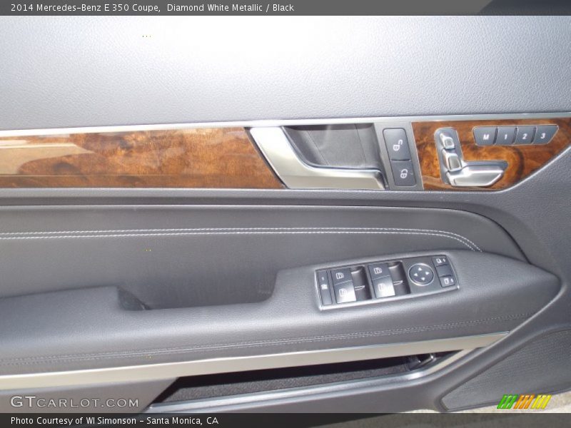 Diamond White Metallic / Black 2014 Mercedes-Benz E 350 Coupe