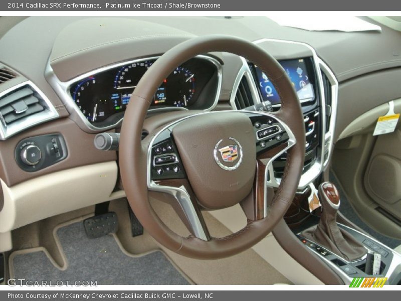Platinum Ice Tricoat / Shale/Brownstone 2014 Cadillac SRX Performance