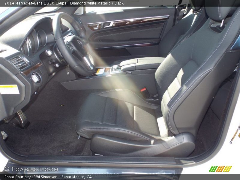 Diamond White Metallic / Black 2014 Mercedes-Benz E 350 Coupe