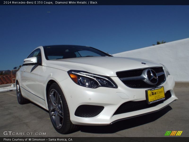 Diamond White Metallic / Black 2014 Mercedes-Benz E 350 Coupe