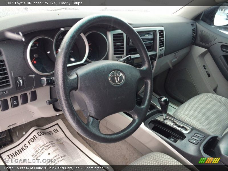 Black / Taupe 2007 Toyota 4Runner SR5 4x4