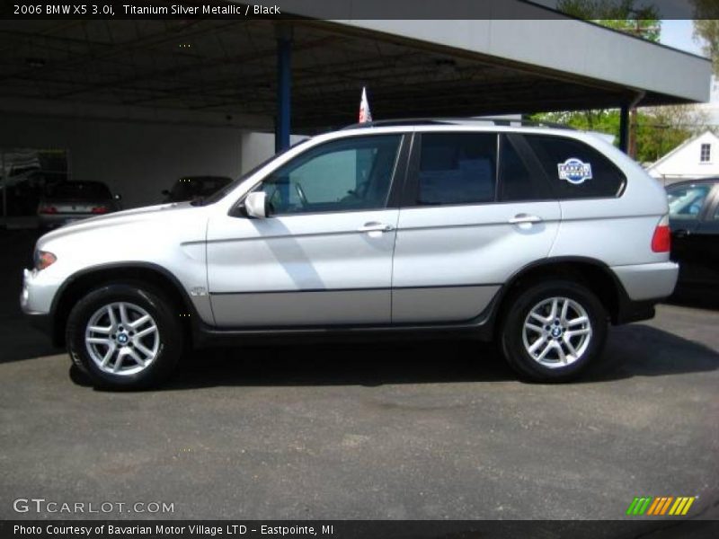 Titanium Silver Metallic / Black 2006 BMW X5 3.0i