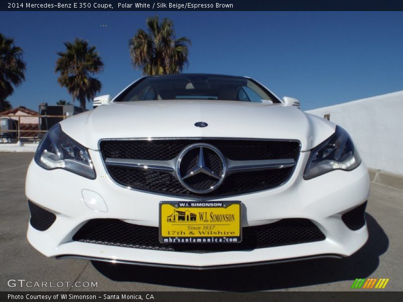Polar White / Silk Beige/Espresso Brown 2014 Mercedes-Benz E 350 Coupe