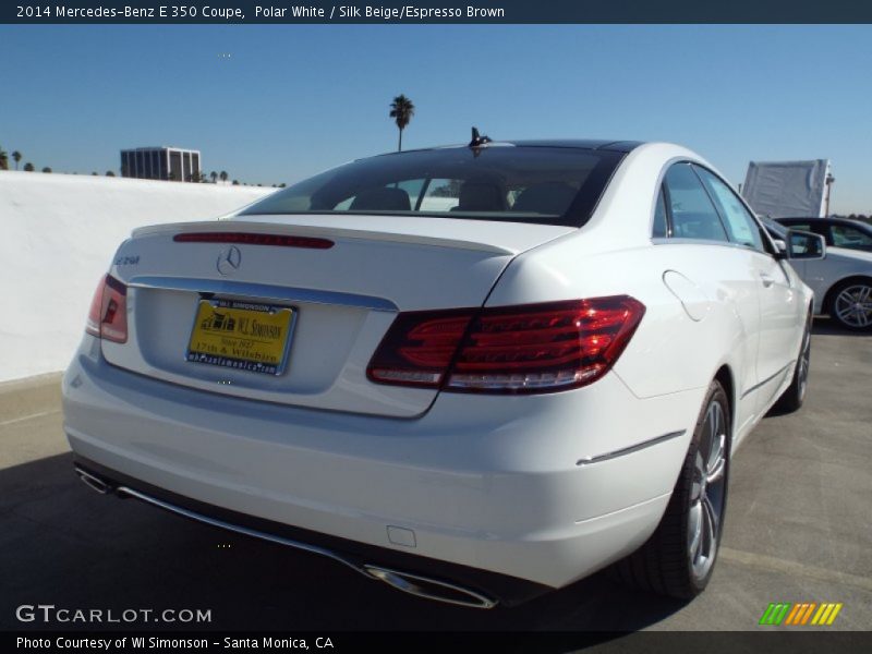Polar White / Silk Beige/Espresso Brown 2014 Mercedes-Benz E 350 Coupe