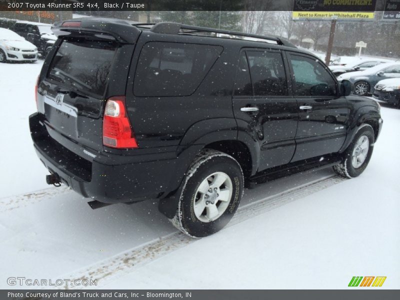 Black / Taupe 2007 Toyota 4Runner SR5 4x4