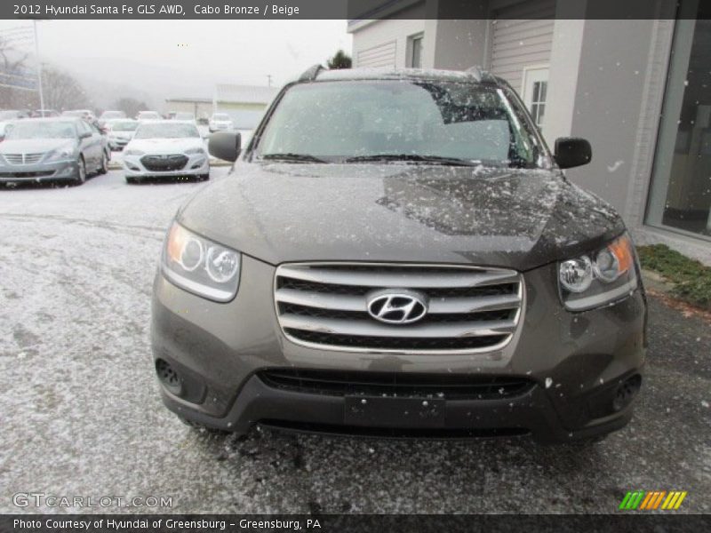 Cabo Bronze / Beige 2012 Hyundai Santa Fe GLS AWD