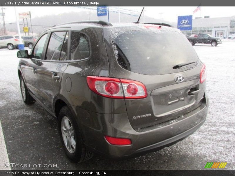 Cabo Bronze / Beige 2012 Hyundai Santa Fe GLS AWD
