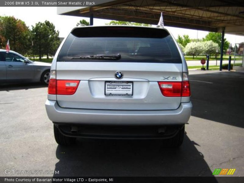 Titanium Silver Metallic / Black 2006 BMW X5 3.0i