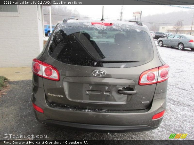 Cabo Bronze / Beige 2012 Hyundai Santa Fe GLS AWD