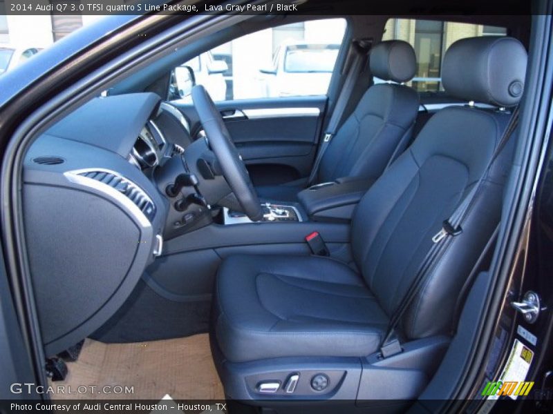 Lava Gray Pearl / Black 2014 Audi Q7 3.0 TFSI quattro S Line Package