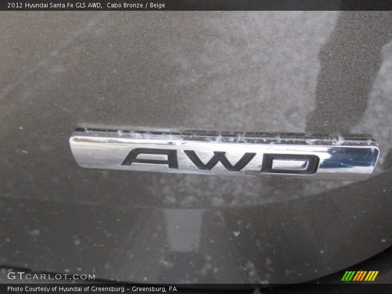 Cabo Bronze / Beige 2012 Hyundai Santa Fe GLS AWD